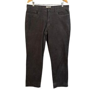 Copper Oak Corduroy Pants Charcoal Gray Size 36W x 30L Stretch Straight Fit
